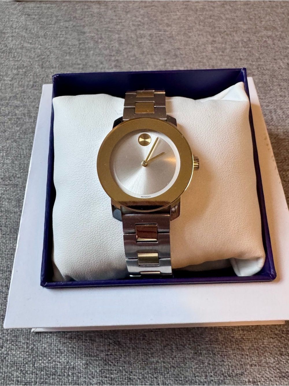 Movado Bold Two Tone Gold Watch